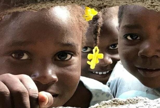 Three Haitian Girls. Global Health Teams - Haiti Medical Volunteer